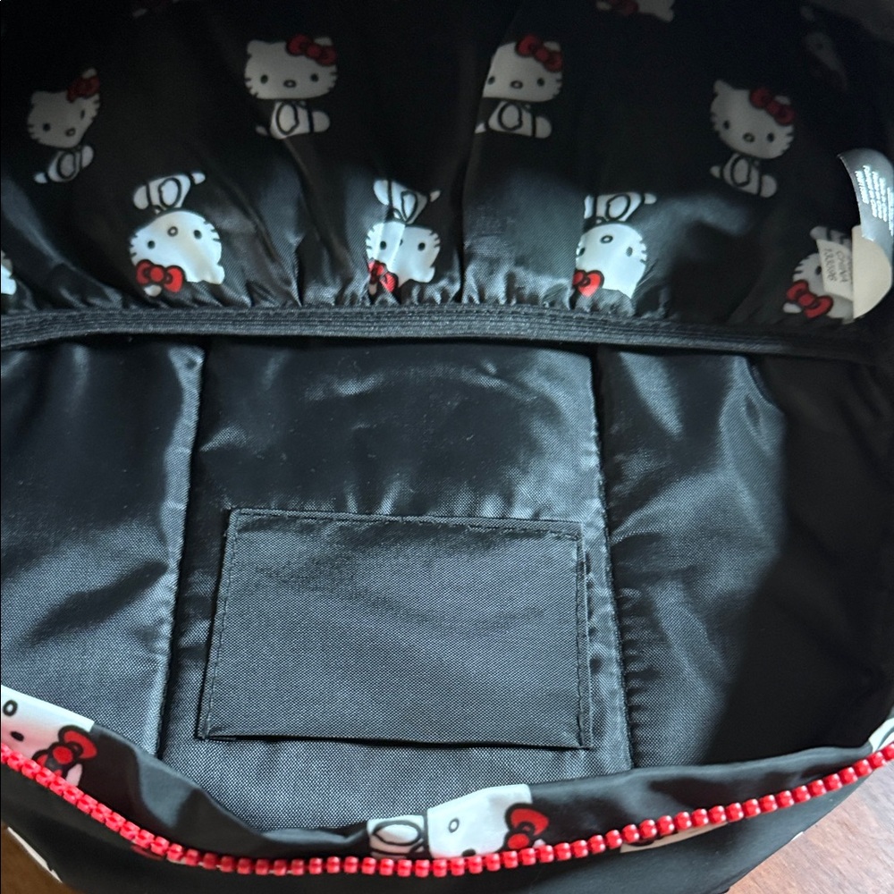 Hello Kitty Black and Red Patterned Backpack - image 5
